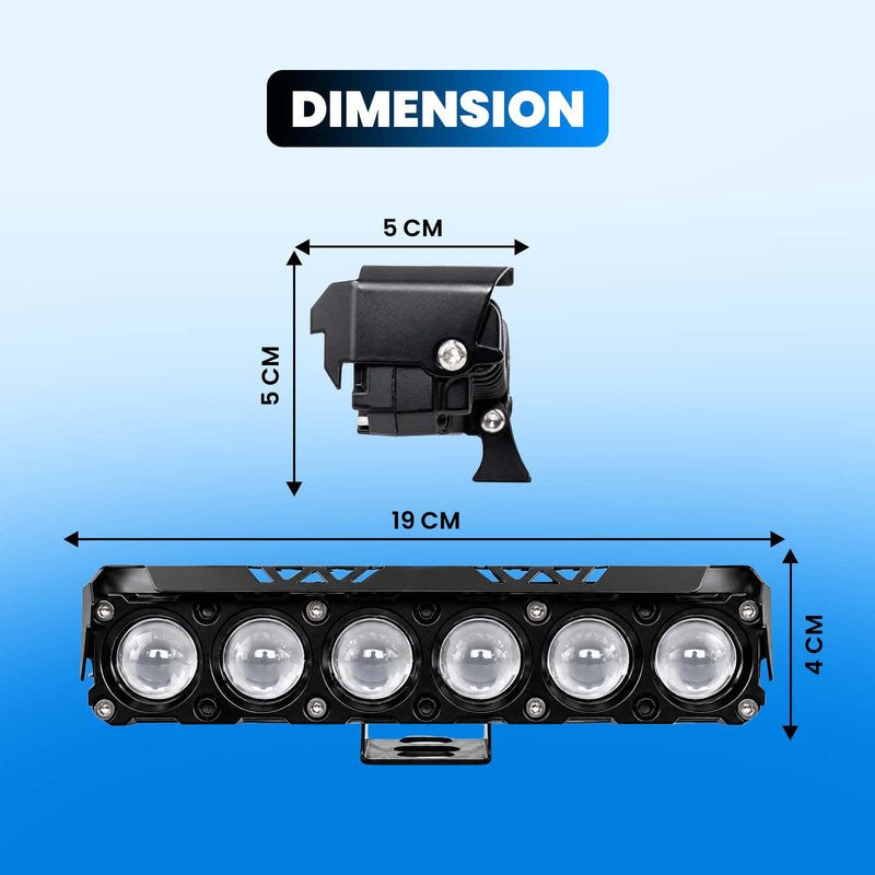 65W 6 LED Fog Light for Car, Bike, Truck & Van | Super Bright Waterpro ...
