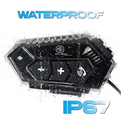 BT 12 Pro Motorcycle Helmet Intercom | Motoboy Bluetooth 5.1 | Noise Control | Long Battery Life | Waterproof Riding Communication System