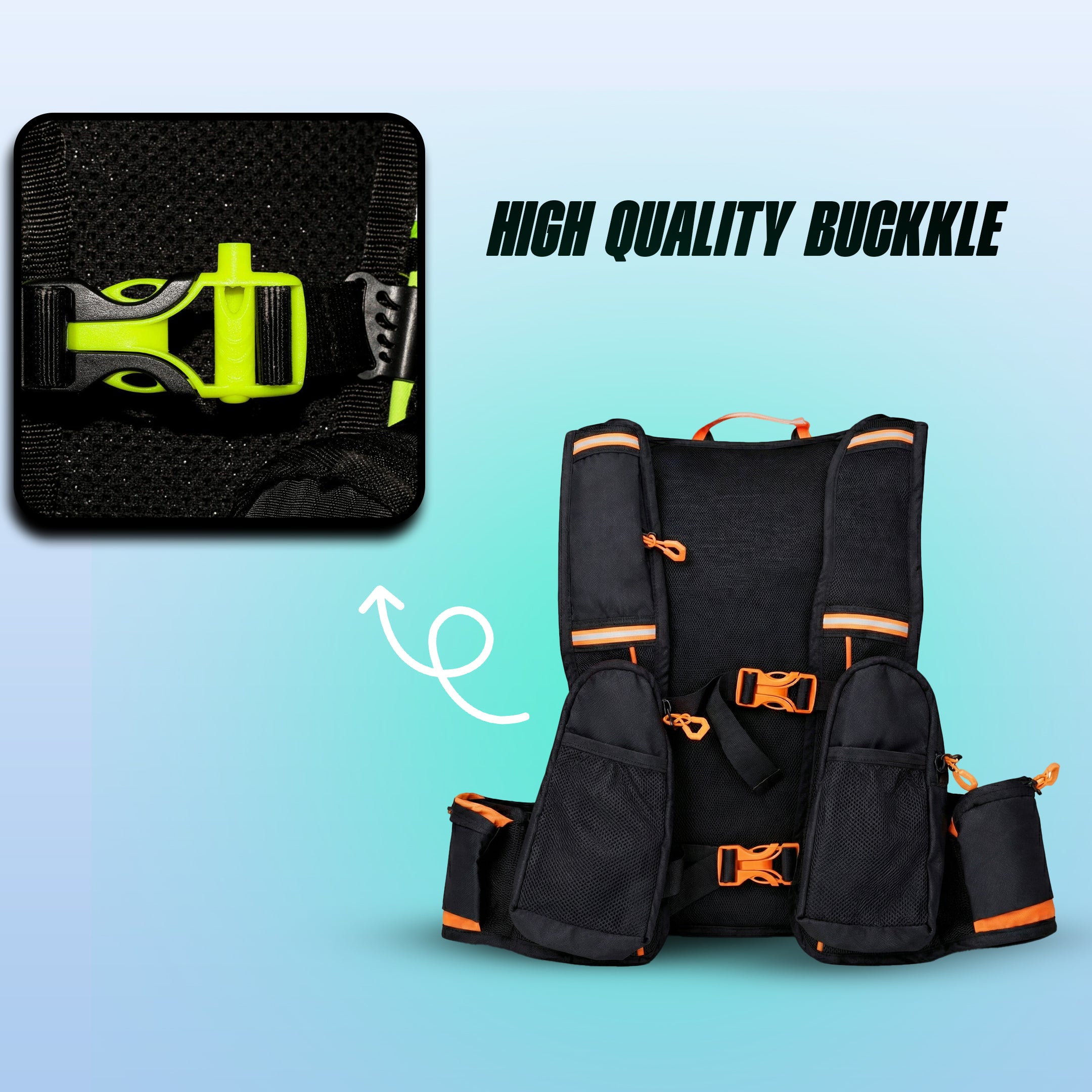Hydration Backpack with 2L BPA-Free Bladder, Ultra-Lightweight No-Bounce Fit, Multi-Compartment Storage, Reflective Safety Strips, Ideal for Hiking, Cycling, Running, Camping & Outdoor Sports