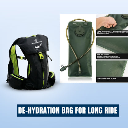 Hydration Backpack with 2L BPA-Free Bladder, Ultra-Lightweight No-Bounce Fit, Multi-Compartment Storage, Reflective Safety Strips, Ideal for Hiking, Cycling, Running, Camping & Outdoor Sports