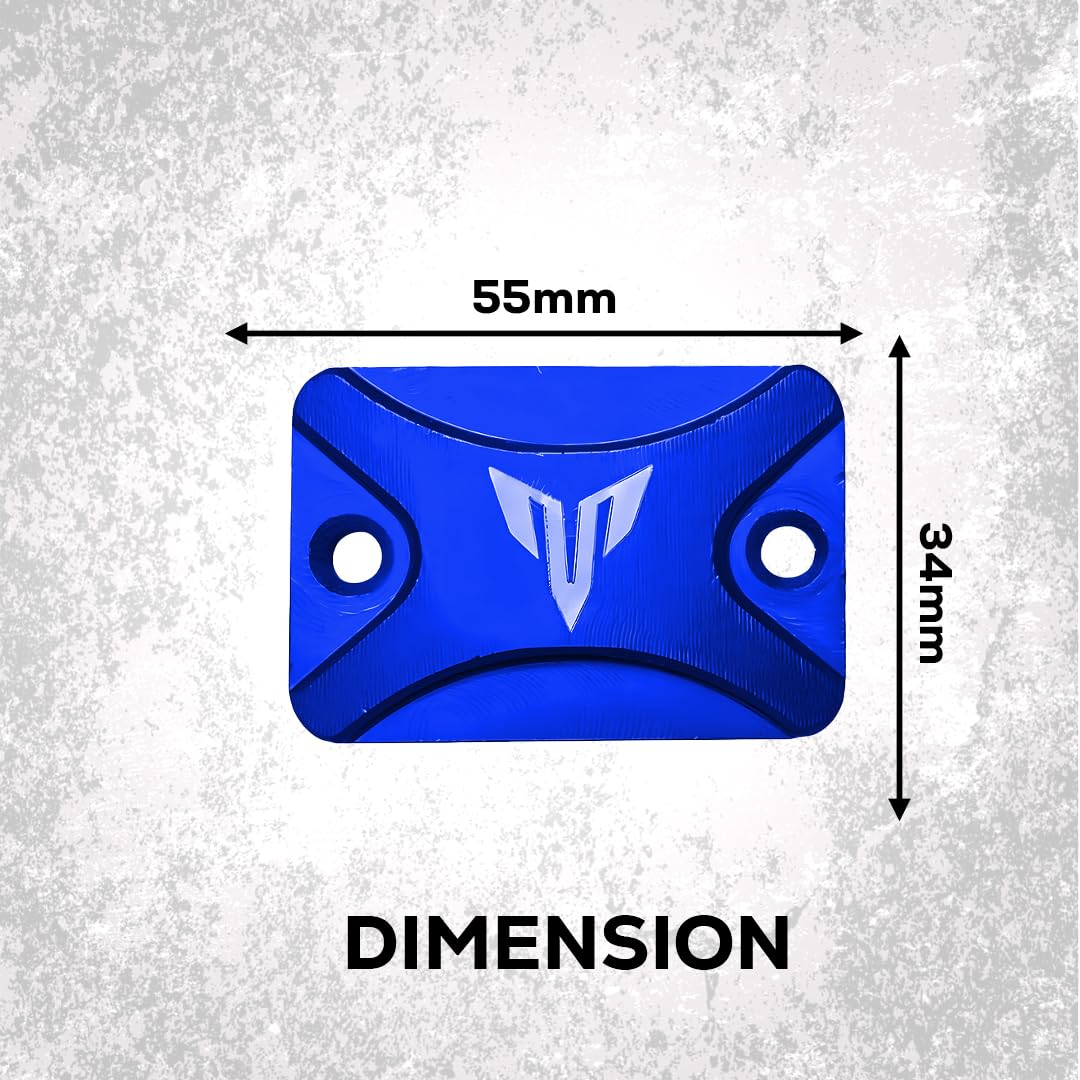 MOTO GENIUS Aluminium Front Brake Fluid Reservoir Cap for MT-15 | CNC Replacement Cover for Disc Brake Master Cylinder, Durable & Rust-Proof Upgrade