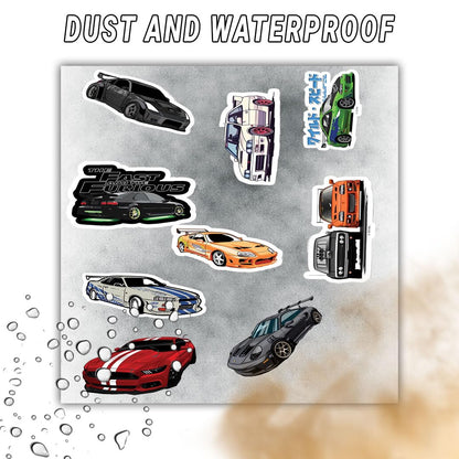 3D Vinyl Car Sticker for Exterior, Waterproof & Fade-Proof Self Adhesive Car Decal for Rear Glass, Bumper, Windshield & Car Styling Accessories (9 PC) (Car6-9PC)