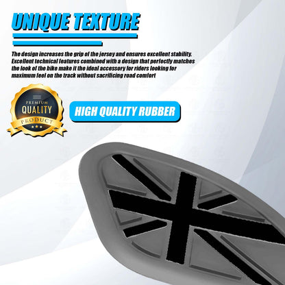 MOTO GENIUS Universal Anti Slip Silicone Tank Pad | Waterproof Motorcycle Sticker for Enhanced Grip and Protection on All Bikes ()