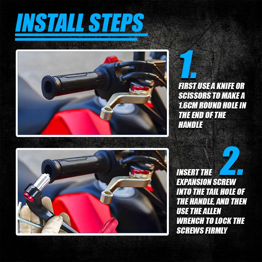 MOTO GENIUS Universal CNC Handlebar Brake Clutch Lever Protector Guard for Motorcycles & Bikes | Durable and Stylish ()