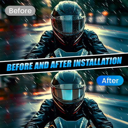 MOTO GENIUS Clear Anti Fog and Anti Rain Film for Motorcycle Helmets Ultimate Visibility and Safety Upgrade
