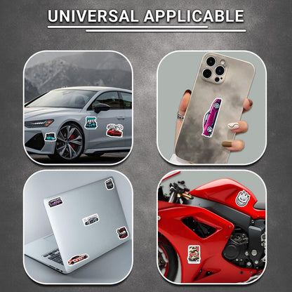 3D Vinyl Car Sticker for Exterior, Waterproof & Fade-Proof Self Adhesive Car Decal for Rear Glass, Bumper, Windshield & Car Styling Accessories (19 PC)