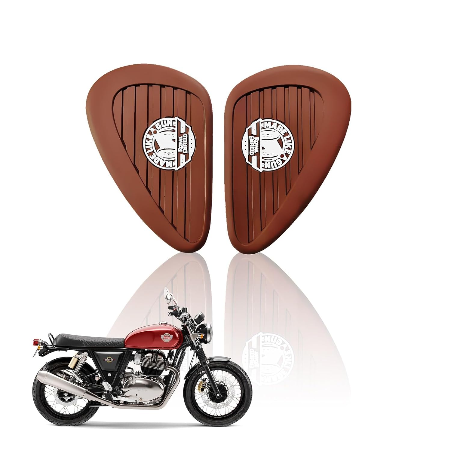 Silicone Tank Pads for RE Interceptor | Premium Tank Protection Pads |Anti-Slip and Scratch-Resistant Design |Stylish and Durable (Pack of 2)