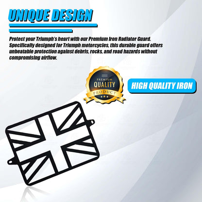 MOTO GENIUS Radiator Guard for Triumph Speed 400 - Durable Metal Protector for Radiator Protection | Essential Motorcycle Accessory for Enhanced Cooling and Damage Prevention
