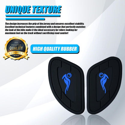 Silicone Tank Pads for Universal Motorbike | Anti-Slip & Scratch-Resistant Fuel Tank Protection | Premium Durable Design | Easy Installation | Pack of 2
