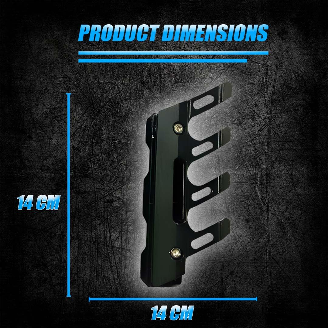MOTO GENIUS ABS Shocker Protector | Front Fork Fender Protector | Universal Anti-Fall Slider Guard for All Bikes ()