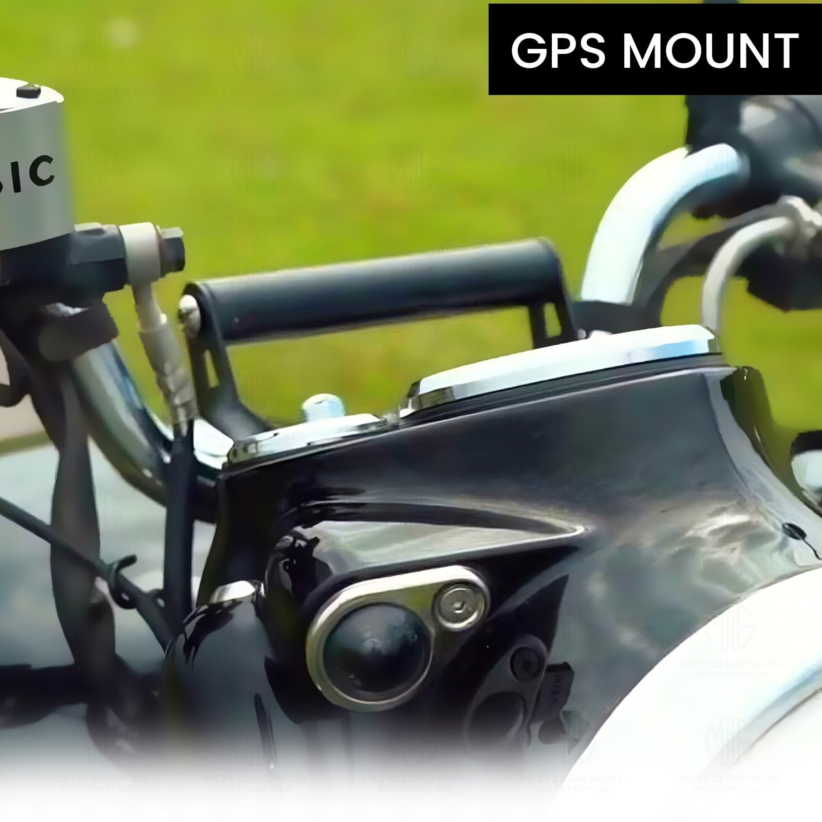 MOTO GENIUS Motorcycle Smartphone GPS Mount for Classic Reborn 350 | Mobile Phone Holder GPS Frame Mount Reborn Bike (Pack of 1)