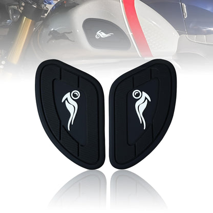 Silicone Tank Pads for Universal Motorbike | Anti-Slip & Scratch-Resistant Fuel Tank Protection | Premium Durable Design | Easy Installation | Pack of 2