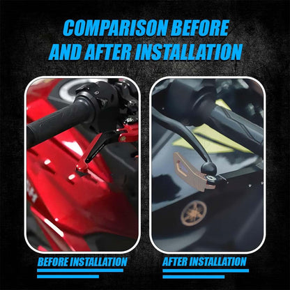 MOTO GENIUS Premium Adjustable CNC Brake Clutch Lever Protector Guard for Motorcycles & Bikes – Universal Fit ()