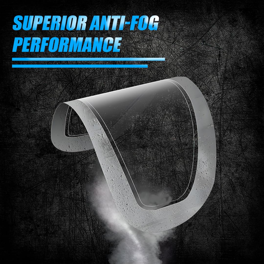 MOTO GENIUS Clear Anti Fog and Anti Rain Film for Motorcycle Helmets Ultimate Visibility and Safety Upgrade