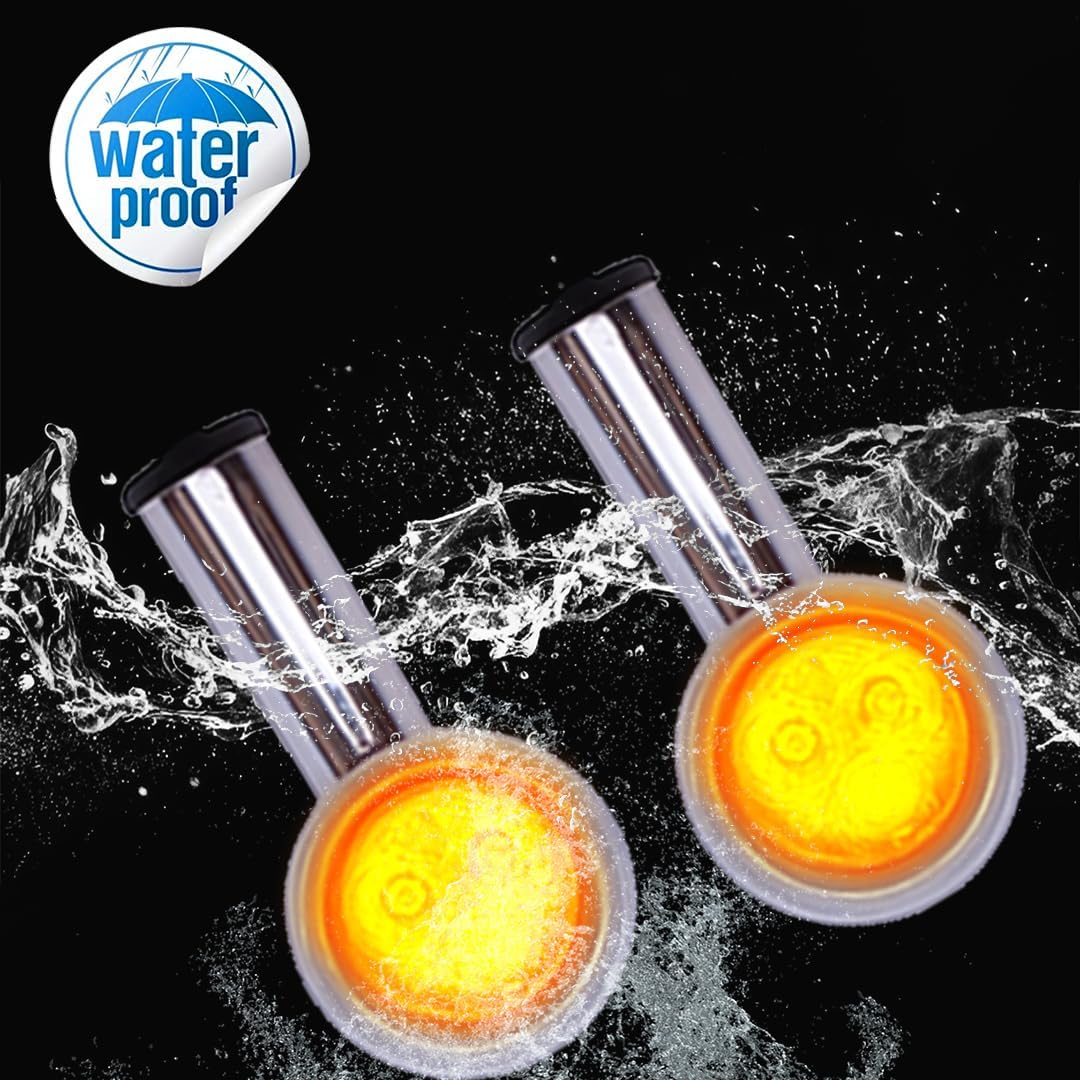 MOTO GENIUS Premium LED Turn Signal Indicators for RE Hunter 350, Meteor 350, Super Meteor 650, Shotgun 650 Motorbike | Waterproof, High-Brightness, Plug & Play (Pack of 4)