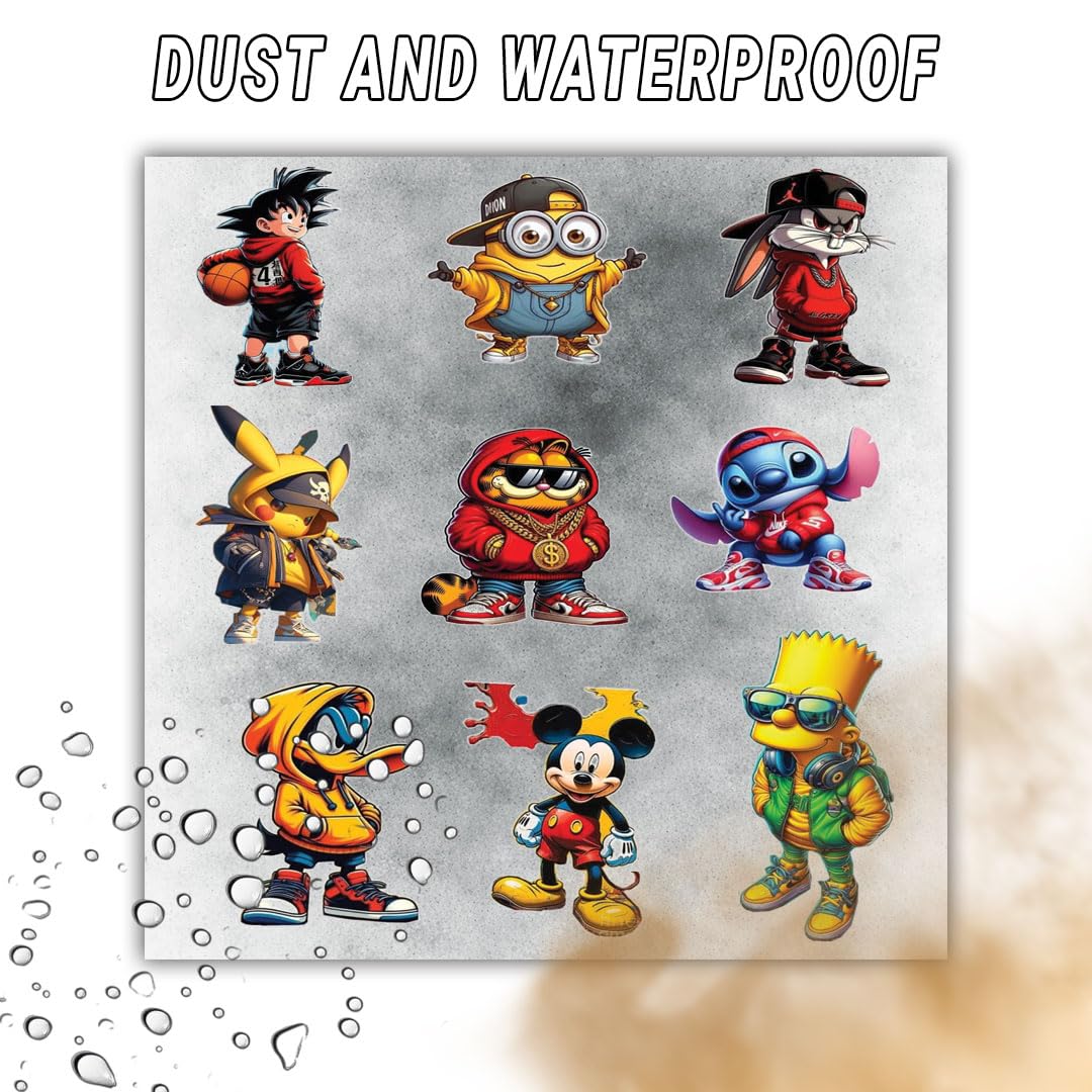 animal bike car laptop helmet 3d vinyl sticker waterproof decal for laptop bike car helmet