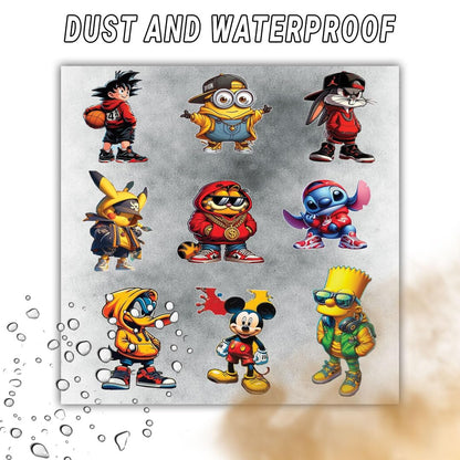 animal bike car laptop helmet 3d vinyl sticker waterproof decal for laptop bike car helmet
