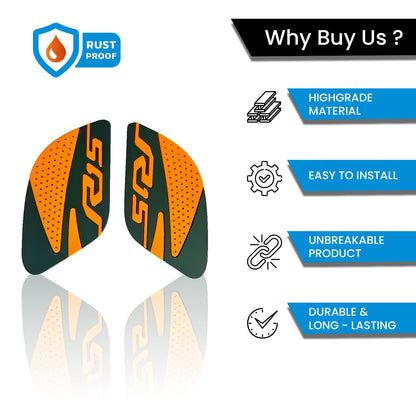 MOTO GENIUS Silicone Tank Pads for R15 V4 | Premium Tank Protection Pads |Anti-Slip and Scratch-Resistant Design |Stylish and Durable (Pack of 2) (+)