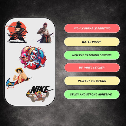 animal bike car laptop helmet 3d vinyl sticker waterproof decal for laptop bike car helmet