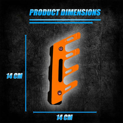 MOTO GENIUS ABS Shocker Protector | Front Fork Fender Protector | Universal Anti-Fall Slider Guard for All Bikes ()