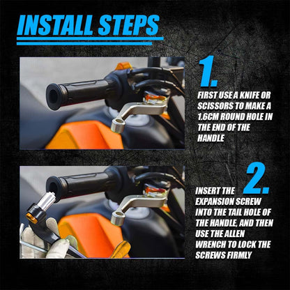 MOTO GENIUS Adjustable CNC Brake Clutch Lever Protector Guard for Motorcycles & Bikes | Universal Fit, Durable Aluminum, Lever Protection, Minimalist Design ()
