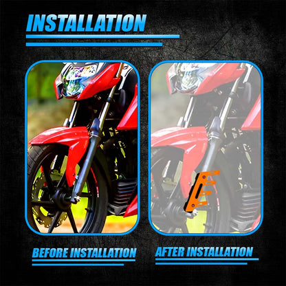 MOTO GENIUS ABS Shocker Protector | Front Fork Fender Protector | Universal Anti-Fall Slider Guard for All Bikes ()