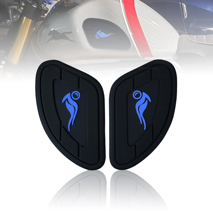 Silicone Tank Pads for Universal Motorbike | Anti-Slip & Scratch-Resistant Fuel Tank Protection | Premium Durable Design | Easy Installation | Pack of 2