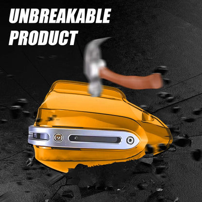 MOTO GENIUS Universal Bike Hand Guards Protectors | Wind Deflector Made for Hand Safety While Riding All Motorcycle ()