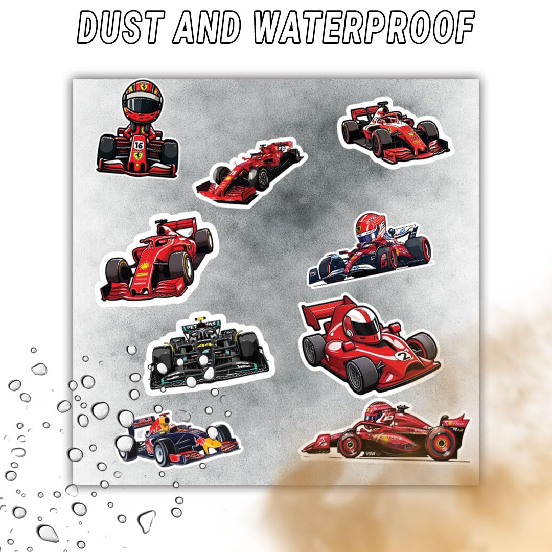 3D Vinyl Car Sticker for Exterior, Waterproof & Fade-Proof Self Adhesive Car Decal for Rear Glass, Bumper, Windshield & Car Styling Accessories (9 PC) (Car9-9PC)