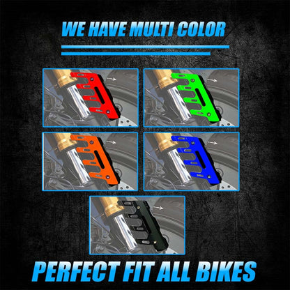MOTO GENIUS ABS Shocker Protector | Front Fork Fender Protector | Universal Anti-Fall Slider Guard for All Bikes ()