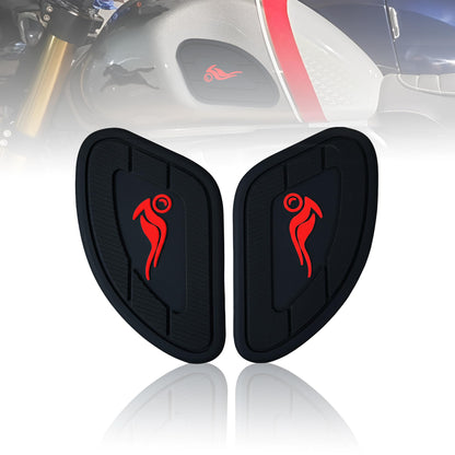 Silicone Tank Pads for Universal Motorbike | Anti-Slip & Scratch-Resistant Fuel Tank Protection | Premium Durable Design | Easy Installation | Pack of 2