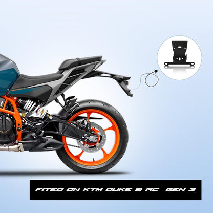 Tail Tidy Fender Eliminator for KTM Duke&RC 390/250 Gen 3 (2024+) | Number Plate Holder Bracket | Heavy Duty Metal | Easy Bolt-On | Compatible with Stock Indicators