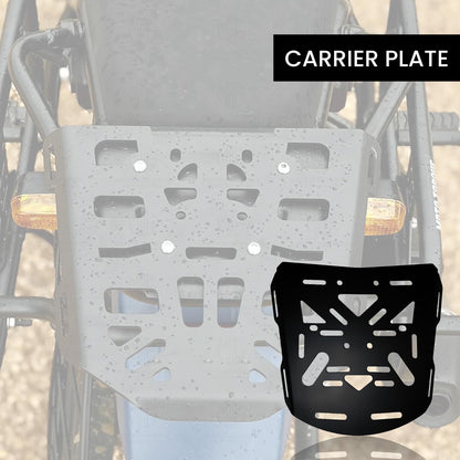 MOTO GENIUS Rear Luggage Rack for RE Himalayan BS3/BS4/BS6/Scram Motorbike | Durable Expedition Luggage Carrier | Heavy-Duty Rear Rack for Himalayan Motorbike