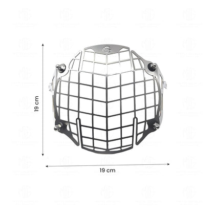 Headlight Grill Guard for RE Interceptor | Durable Stainless Steel Protective Cover for Motorcycle Lights