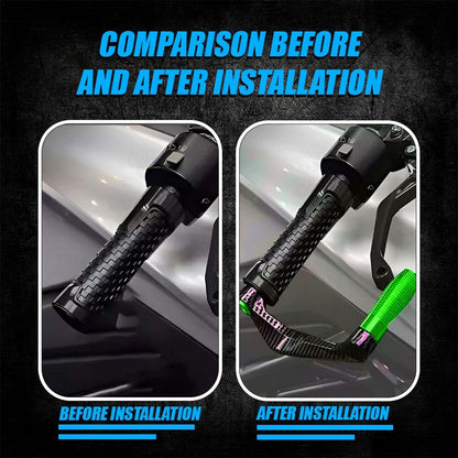 MOTO GENIUS Universal CNC Handlebar Brake Clutch Lever Protector Guard for Motorcycles & Bikes | Durable and Stylish ()