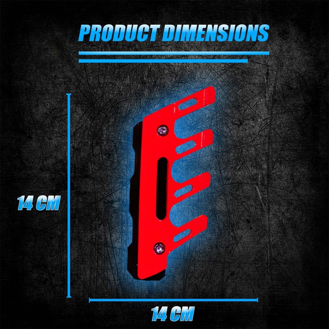 MOTO GENIUS ABS Shocker Protector | Front Fork Fender Protector | Universal Anti-Fall Slider Guard for All Bikes ()