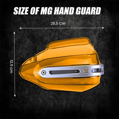 MOTO GENIUS Universal Bike Hand Guards Protectors | Wind Deflector Made for Hand Safety While Riding All Motorcycle ()
