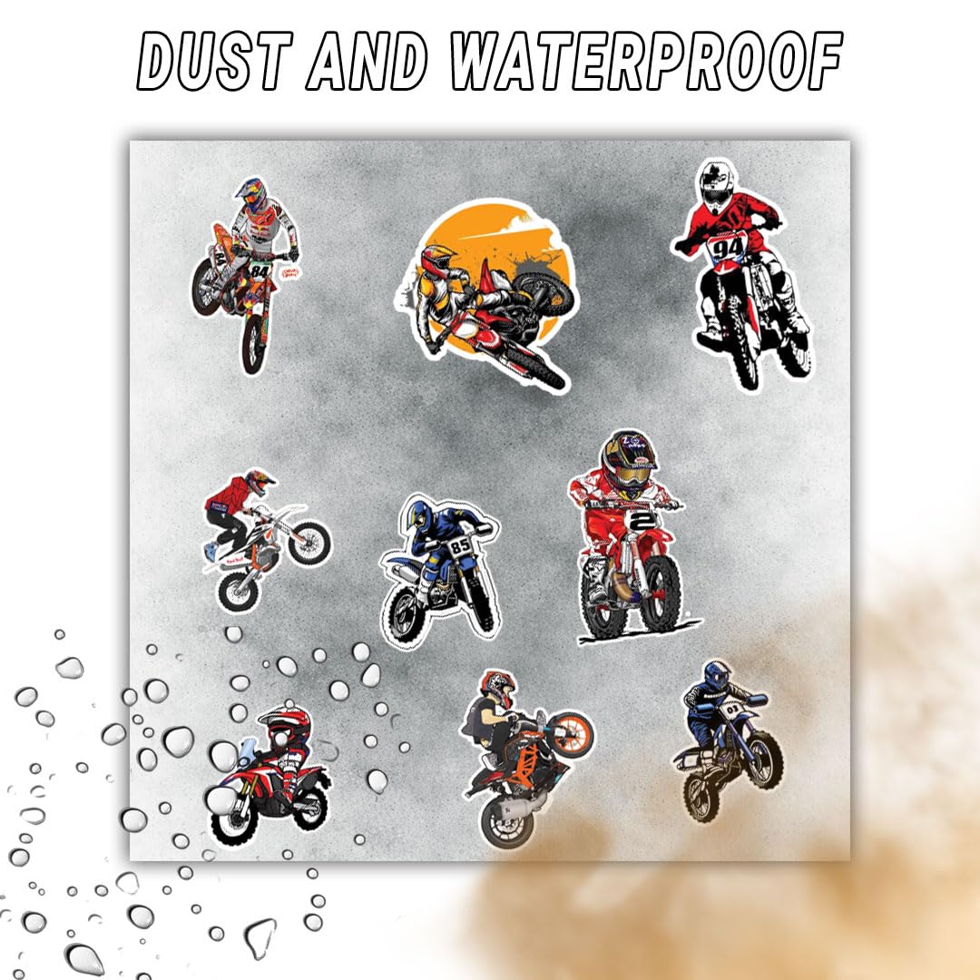 Racing Bike 3D Vinyl Stickers | Waterproof, Fade-Proof, Self-Adhesive Decals for Helmet, Bike, Car, Laptop & Mobile | Sports Bike Graphic Stickers (BIKE1-9PC)