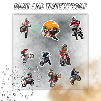Racing Bike 3D Vinyl Stickers | Waterproof, Fade-Proof, Self-Adhesive Decals for Helmet, Bike, Car, Laptop & Mobile | Sports Bike Graphic Stickers (BIKE1-9PC)