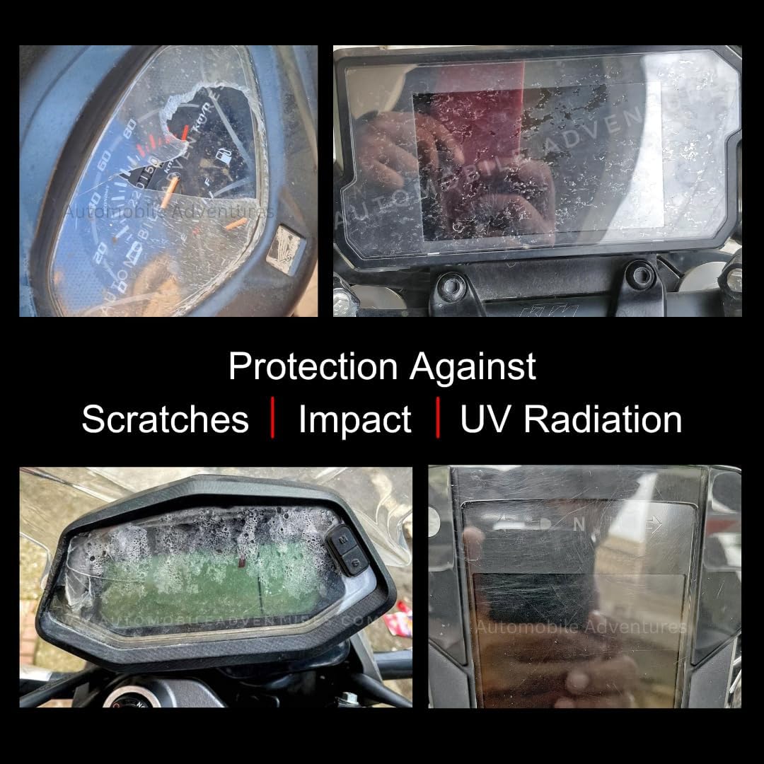 MOTO GENIUS Screen Protector for Hero Xpulse 200, Xpulse 2004V, Xtreme 200S, Xpulse 200T, and Glamour XTEC - Meter Guard for Motorcycle Digital Console