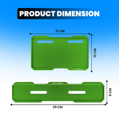 Universal CNC Aluminium Number Plate Holder Frame for Bikes & Scooters, Front & Rear, Anti-Rust, Heavy-Duty License Plate Mount, Universal Fit, Easy Installation