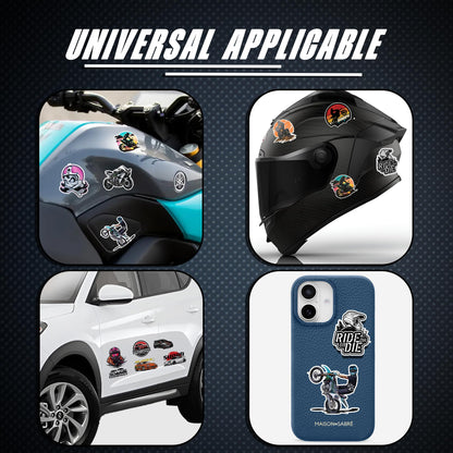 animal bike car laptop helmet 3d vinyl sticker waterproof decal for laptop bike car helmet