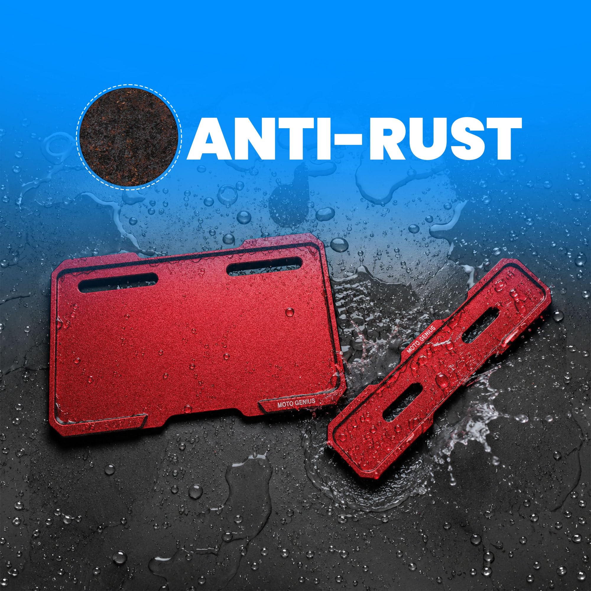 Universal CNC Aluminium Number Plate Holder Frame for Bikes & Scooters, Front & Rear, Anti-Rust, Heavy-Duty License Plate Mount, Universal Fit, Easy Installation
