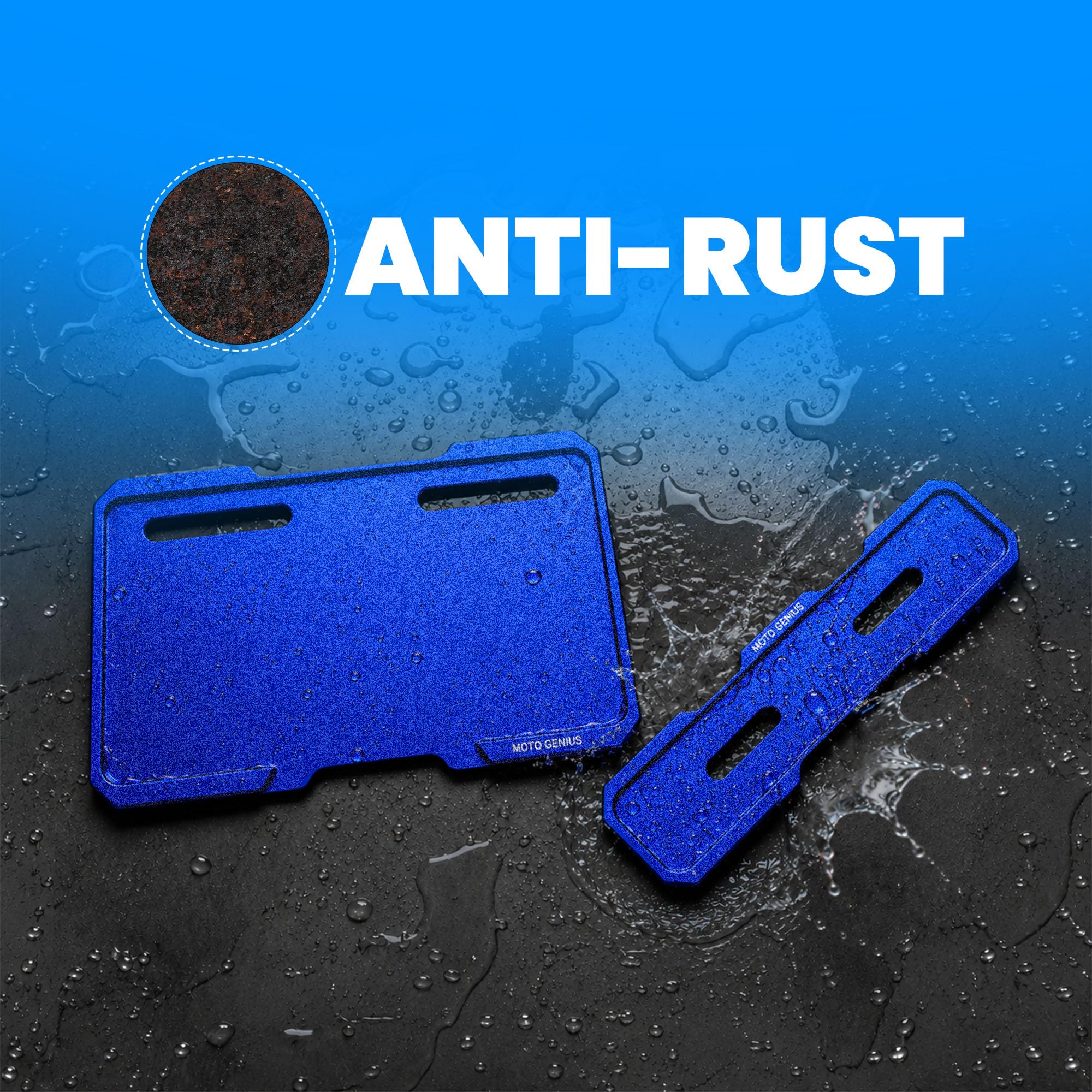 Universal CNC Aluminium Number Plate Holder Frame for Bikes & Scooters, Front & Rear, Anti-Rust, Heavy-Duty License Plate Mount, Universal Fit, Easy Installation