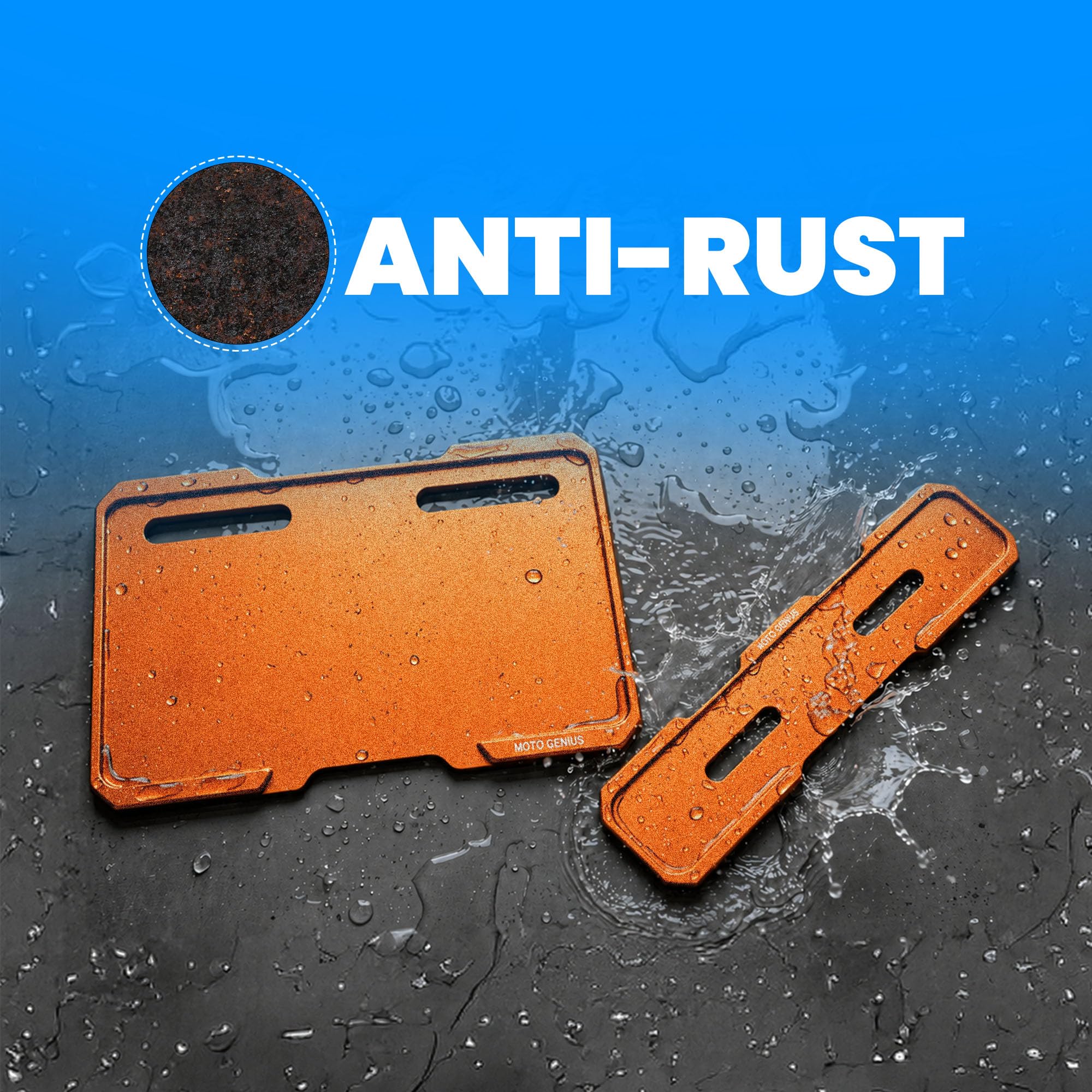Universal CNC Aluminium Number Plate Holder Frame for Bikes & Scooters, Front & Rear, Anti-Rust, Heavy-Duty License Plate Mount, Universal Fit, Easy Installation