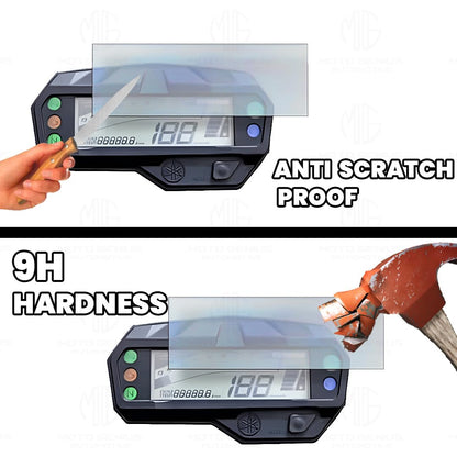 9H Hardness Speedometer Screen Protector for FZ V2 | Scratch Guard & Anti Glare Film - Moto Genius