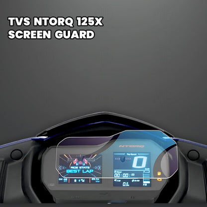 9H Nano Glass Screen Protector for TVS NTORQ Speedometer, Scratch Resistant, Anti Fingerprint, HD Clarity, Easy Application-Transparent - Moto Genius