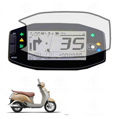 9H Nano Glass Speedometer Screen Guard Protector for Suzuki Access 125, Avenis 125, Burgman Street 125 | Scratch Resistant, Anti-Fingerprint, Bubble Free - Moto Genius