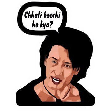 Choti Bacchi ho ky Sticker