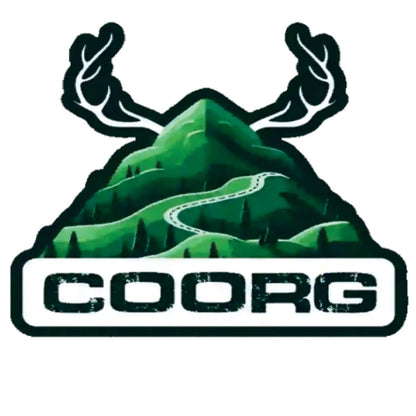 Coorg 3D Vinyl Sticker Waterproof Decals for Motorcycle, Helmet & Laptop | Edgy Aesthetic Stickers for Bikes and cars